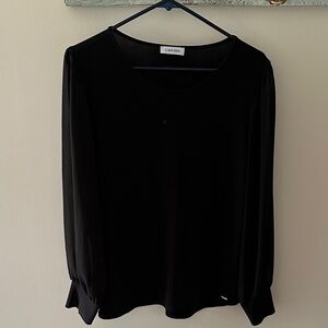 Calvin Klein Women's Elegant Black Blouse